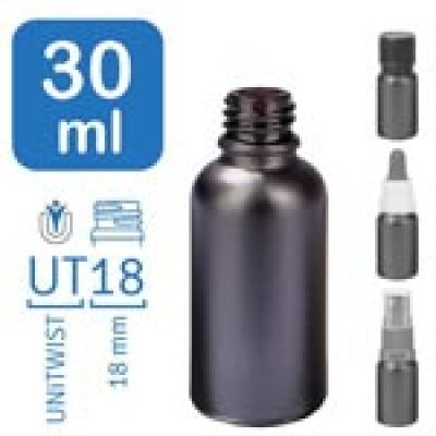 30ml BlackLine Apothekenflaschen UT18